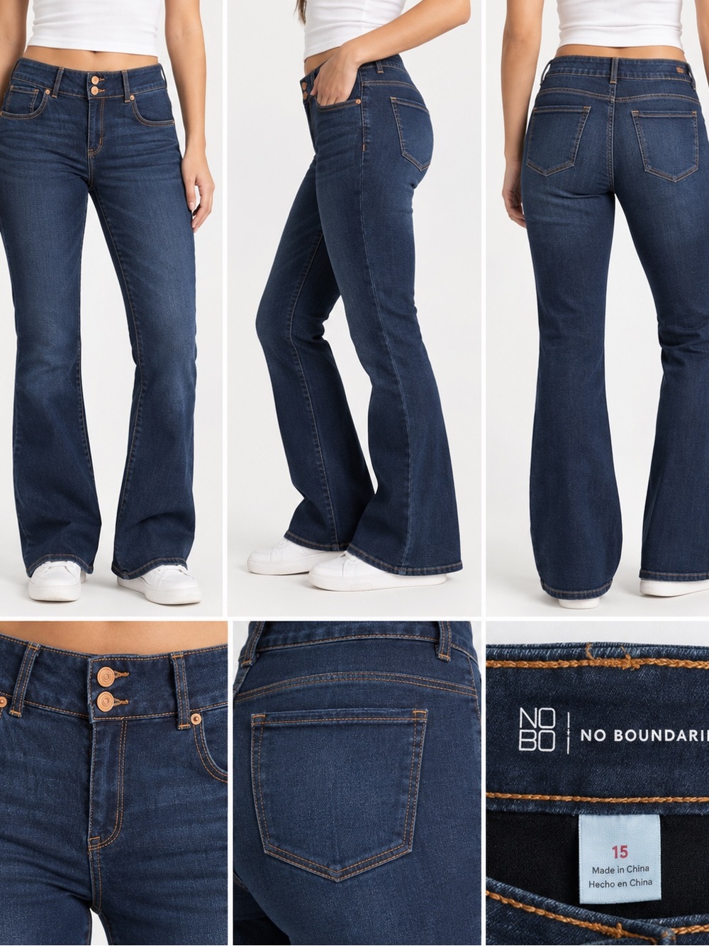 No Boundaries Dark Indigo Flare Jeans